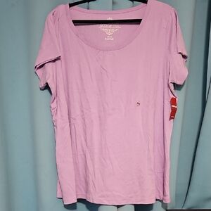 NWT Avenue women's purple cotton t-shirt, Sz 22/24